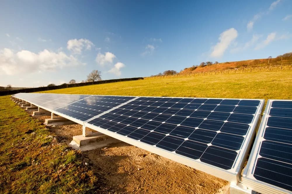 영농형 태양광 발전소 설치 현장 1